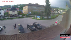 Střed obce Rokytnice nad Jizerou