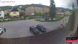 Střed obce Rokytnice nad Jizerou