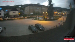 Střed obce Rokytnice nad Jizerou