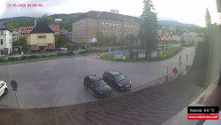 Střed obce Rokytnice nad Jizerou