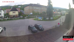 Střed obce Rokytnice nad Jizerou