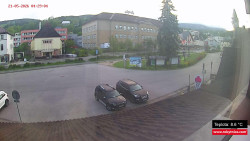 Střed obce Rokytnice nad Jizerou