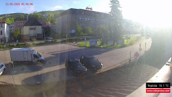 Střed obce Rokytnice nad Jizerou