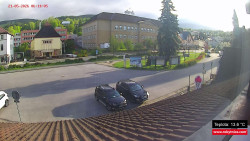 Střed obce Rokytnice nad Jizerou