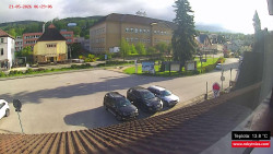 Střed obce Rokytnice nad Jizerou