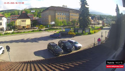 Střed obce Rokytnice nad Jizerou
