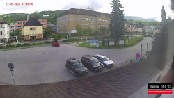 Střed obce Rokytnice nad Jizerou