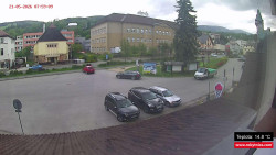 Střed obce Rokytnice nad Jizerou