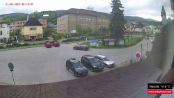 Střed obce Rokytnice nad Jizerou
