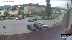 Střed obce Rokytnice nad Jizerou