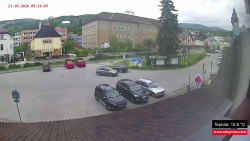 Střed obce Rokytnice nad Jizerou