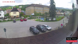 Střed obce Rokytnice nad Jizerou