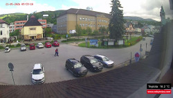 Střed obce Rokytnice nad Jizerou