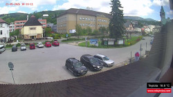 Střed obce Rokytnice nad Jizerou