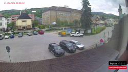 Střed obce Rokytnice nad Jizerou