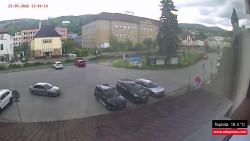 Střed obce Rokytnice nad Jizerou