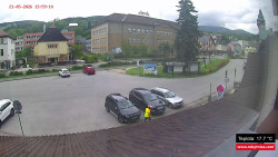 Střed obce Rokytnice nad Jizerou