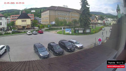 Střed obce Rokytnice nad Jizerou