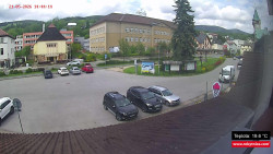 Střed obce Rokytnice nad Jizerou