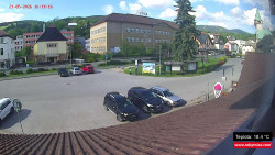 Střed obce Rokytnice nad Jizerou