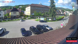 Střed obce Rokytnice nad Jizerou