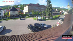Střed obce Rokytnice nad Jizerou