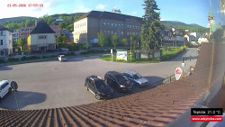 Střed obce Rokytnice nad Jizerou