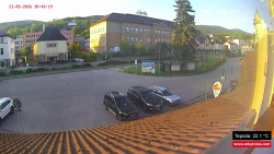 Střed obce Rokytnice nad Jizerou