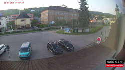 Střed obce Rokytnice nad Jizerou
