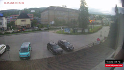 Střed obce Rokytnice nad Jizerou