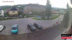 Střed obce Rokytnice nad Jizerou