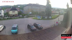 Střed obce Rokytnice nad Jizerou