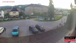 Střed obce Rokytnice nad Jizerou