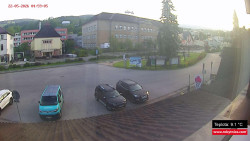 Střed obce Rokytnice nad Jizerou