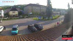 Střed obce Rokytnice nad Jizerou