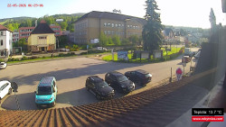 Střed obce Rokytnice nad Jizerou