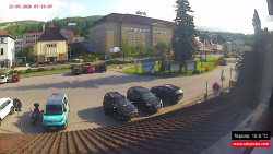 Střed obce Rokytnice nad Jizerou