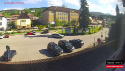 Střed obce Rokytnice nad Jizerou