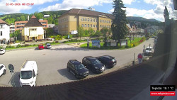 Střed obce Rokytnice nad Jizerou