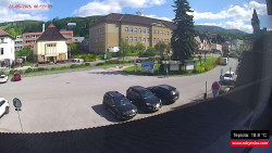 Střed obce Rokytnice nad Jizerou