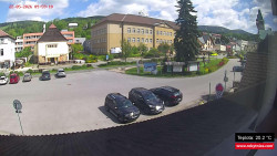 Střed obce Rokytnice nad Jizerou