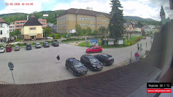 Střed obce Rokytnice nad Jizerou