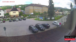 Střed obce Rokytnice nad Jizerou