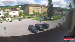 Střed obce Rokytnice nad Jizerou