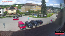 Střed obce Rokytnice nad Jizerou