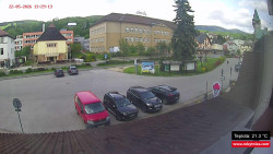 Střed obce Rokytnice nad Jizerou