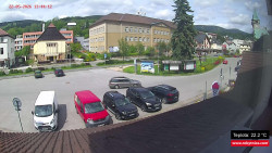 Střed obce Rokytnice nad Jizerou
