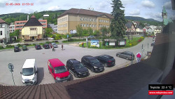 Střed obce Rokytnice nad Jizerou