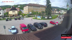 Střed obce Rokytnice nad Jizerou