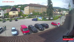 Střed obce Rokytnice nad Jizerou